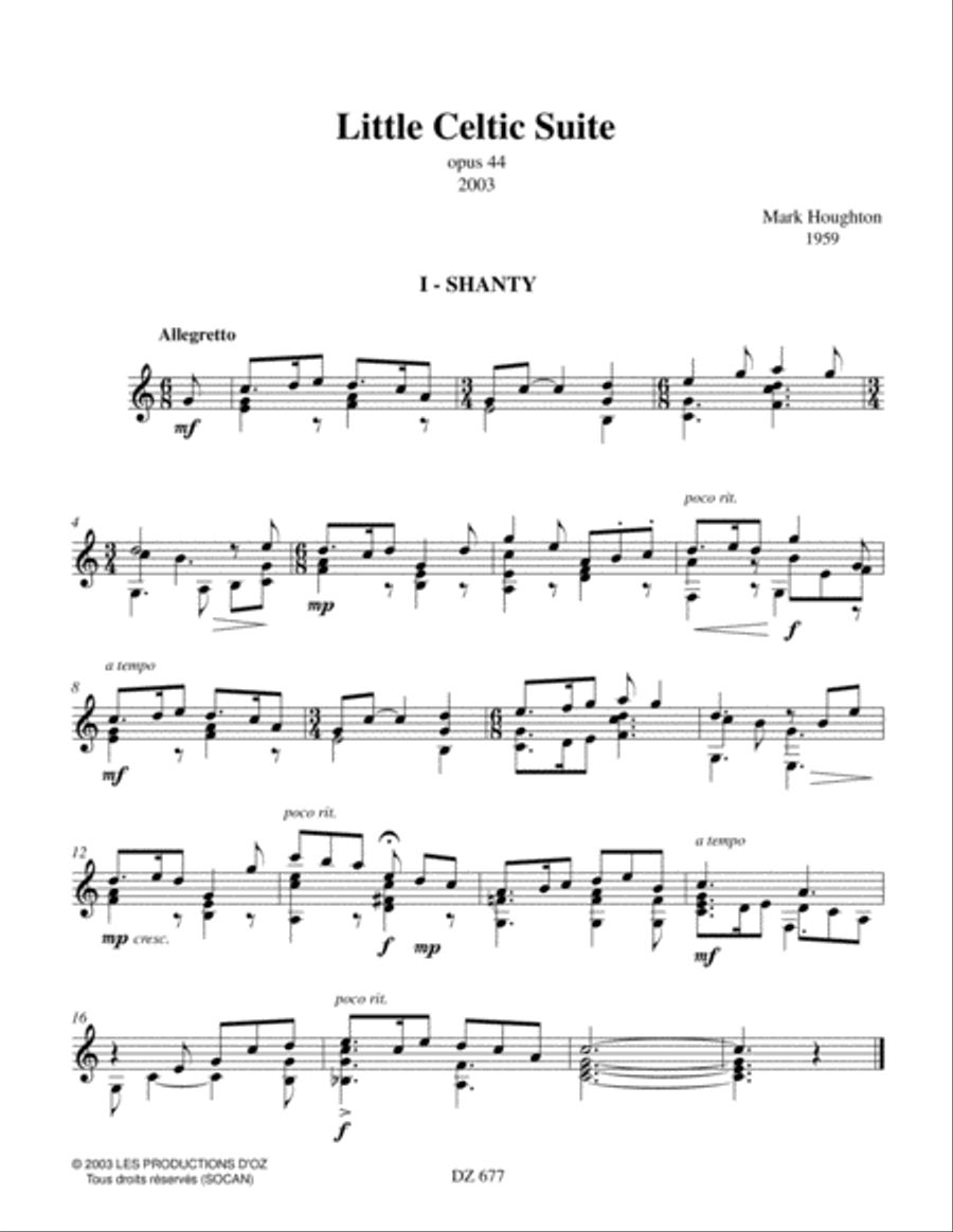 Little Celtic Suite Little Celtic Suite Classical Guitar scores gallery preview page 3