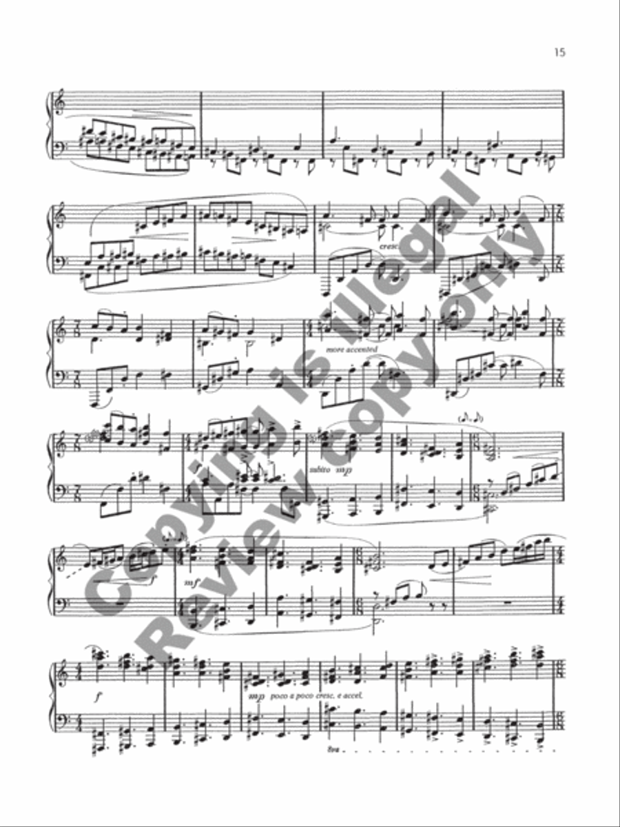 Lamentation and Scherzo Piano Solo scores gallery preview page 10