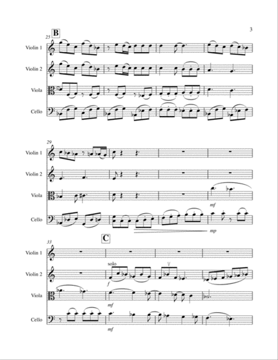 VIENNA STRING QUARTET String Quartet scores gallery preview page 3