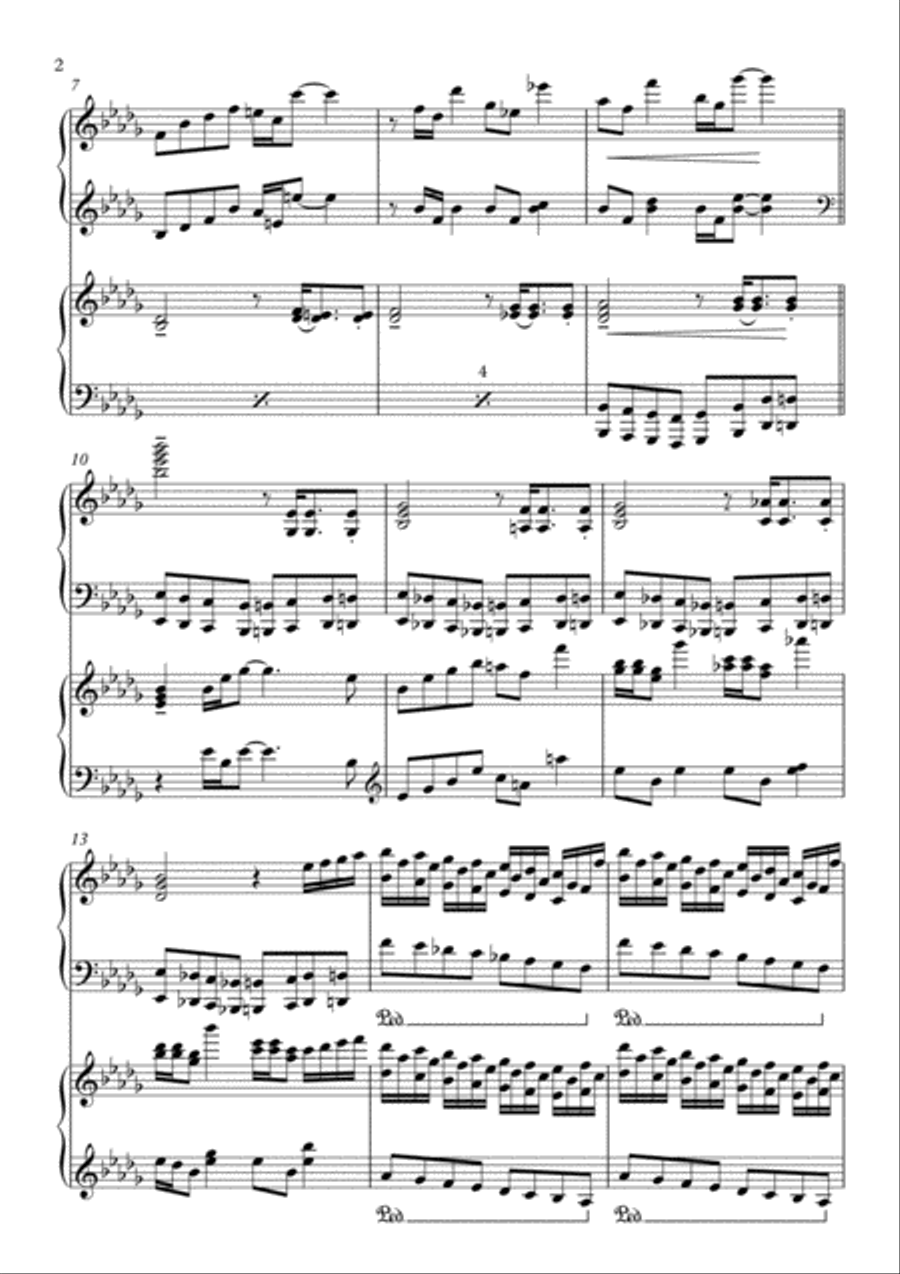 AMELIA EARHART 2 Pianos, 4-Hands scores gallery preview page 5