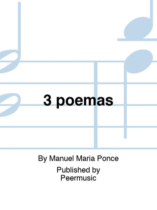 Book cover for 3 poemas