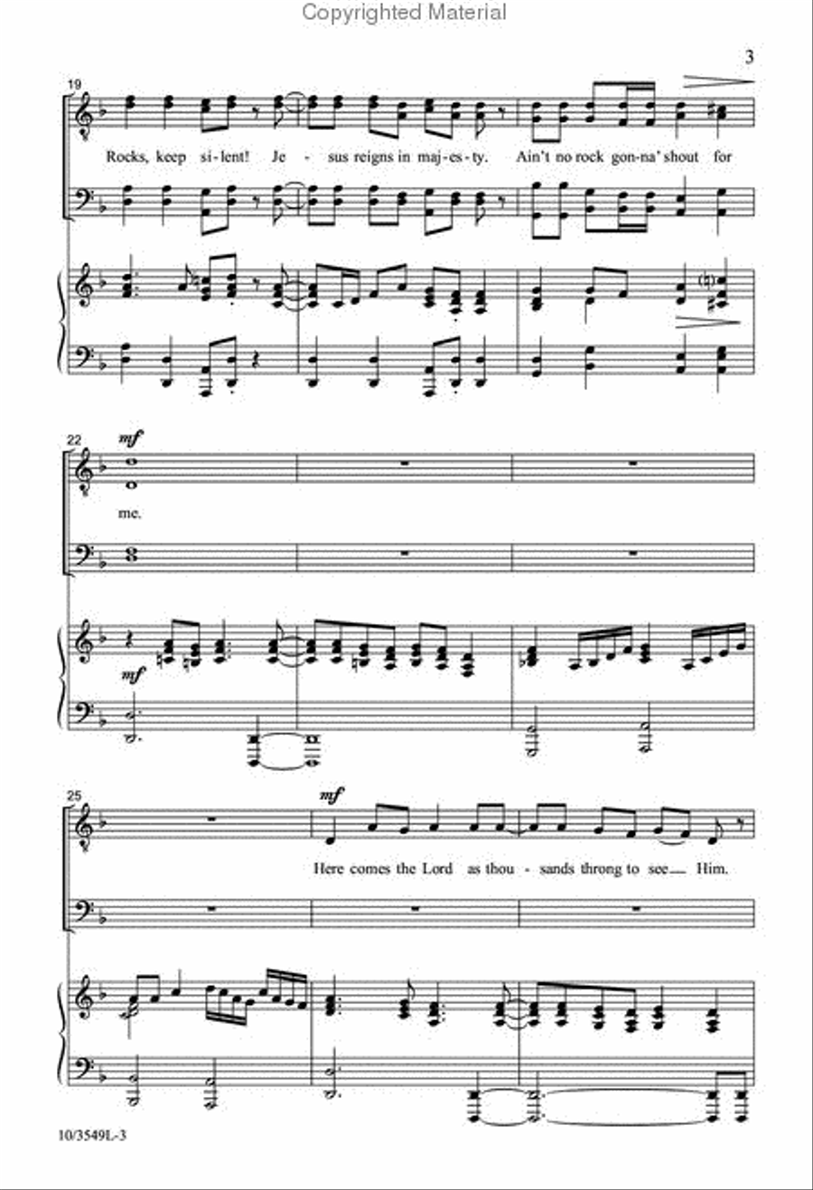 Ain't No Rock Gonna' Shout for Me TTBB scores gallery preview page 4
