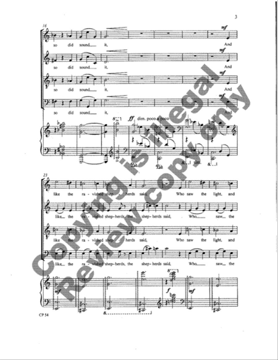 Hymn to the Nativity Hymn to the Nativity 4-Part scores gallery preview page 3