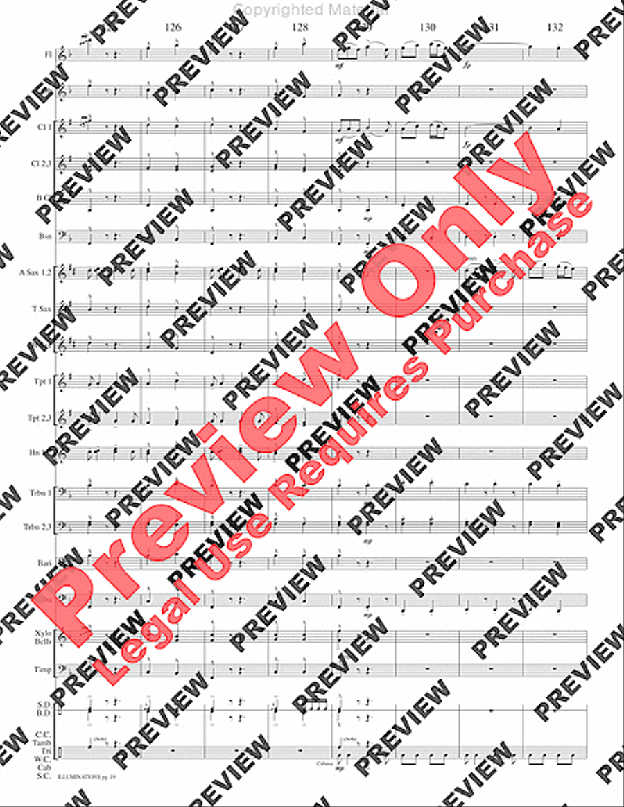 Illuminations Concert Band scores gallery preview page 22