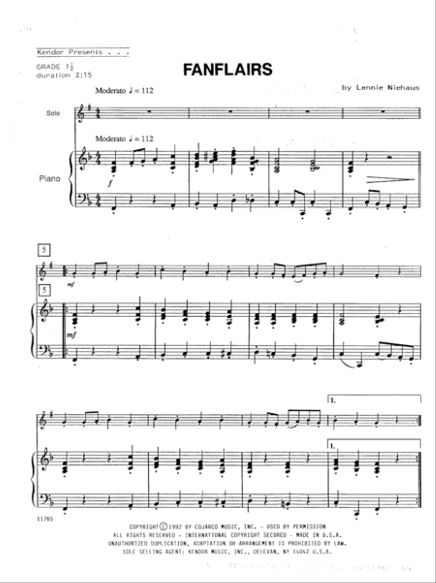 Fanflairs B-Flat Trumpet scores gallery preview page 2