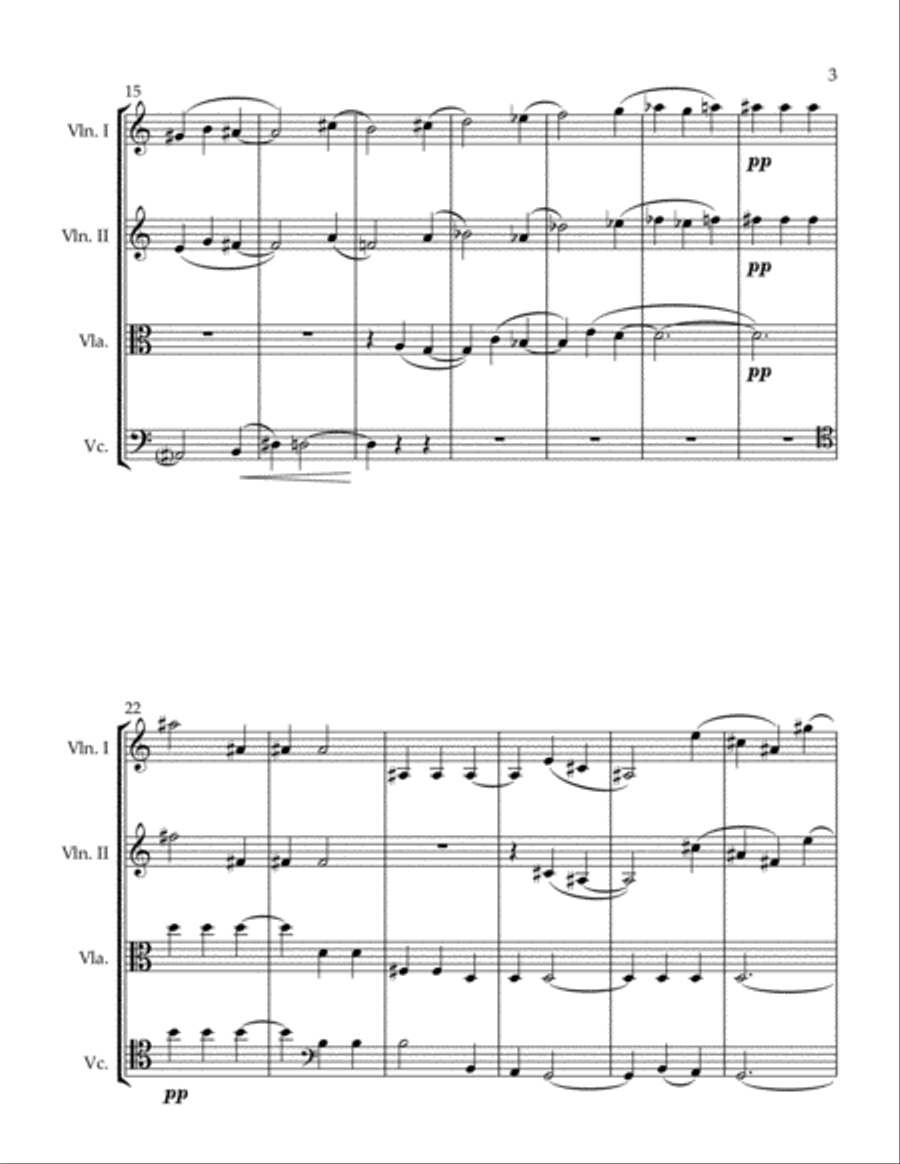 Dawn String Quartet scores gallery preview page 3