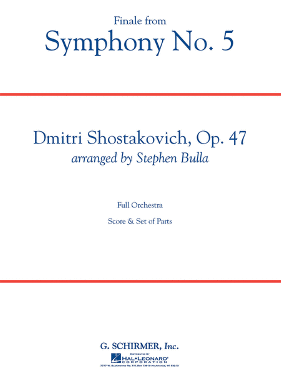 Finale from Symphony No. 5 Full Orchestra scores gallery preview page 1
