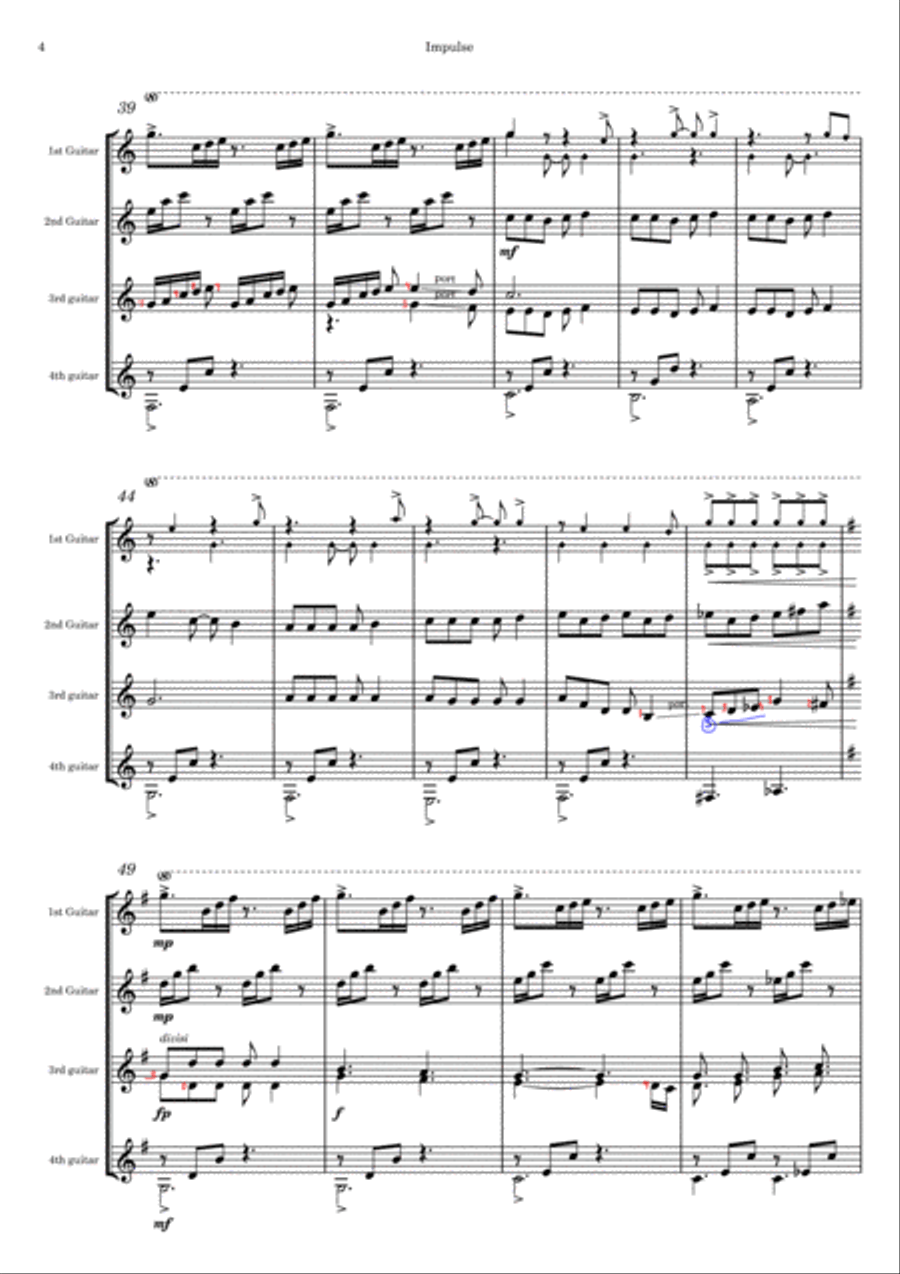 Impulse - Score Only Chamber Music scores gallery preview page 4