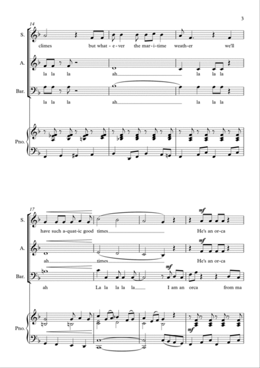 Orca from Majorca Orca from Majorca 3-Part scores gallery preview page 3