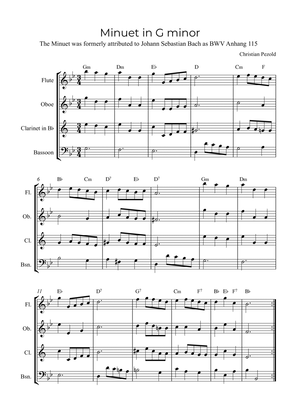 Minuet In G minor (with chords)
