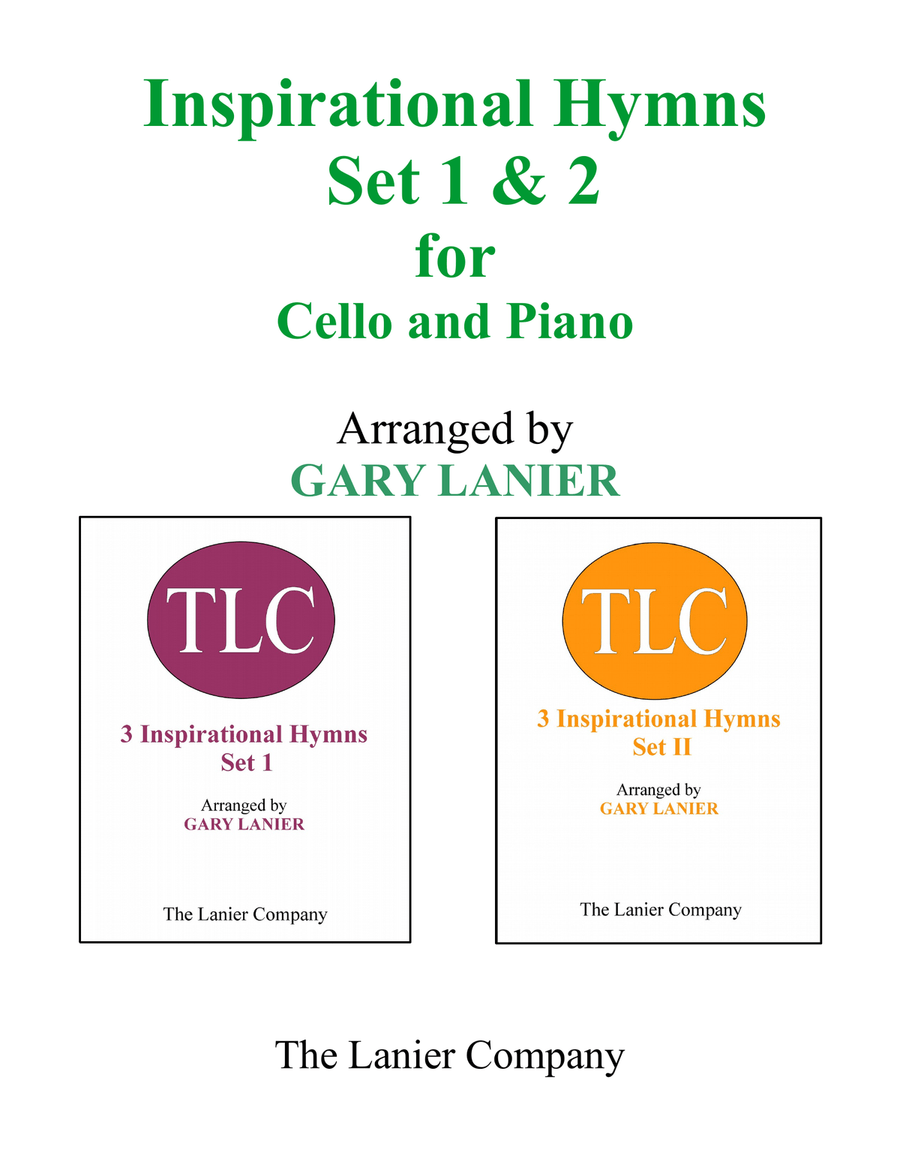 INSPIRATIONAL HYMNS Set 1 & 2 (Duets - Cello and Piano with Parts) Piano scores gallery preview page 1