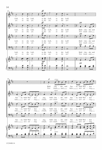Two Mendelssohn Part Songs: 1. Im Walde 2. Jaglied image number null