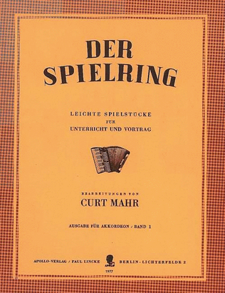 Book cover for Der Spielring Vol. 1
