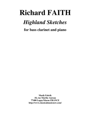 Richard Faith : Highland Sketches for bass clarinet and piano