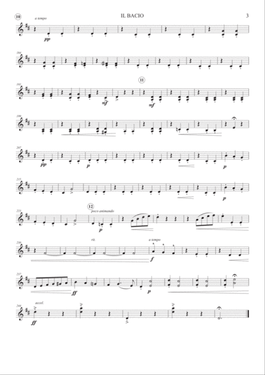 Il Bacio - Orchestral parts set String Trio scores gallery preview page 6