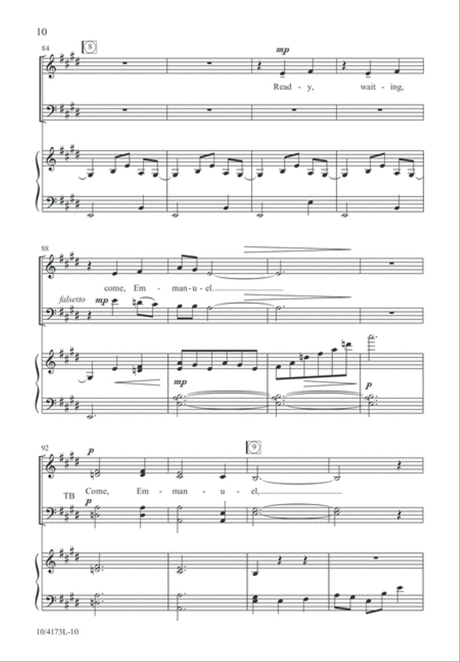 Come, Emmanuel! 4-Part scores gallery preview page 11