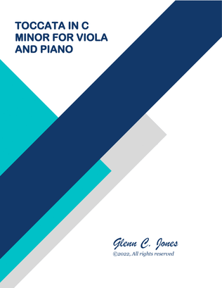 Toccata in C minor for Viola and Piano
