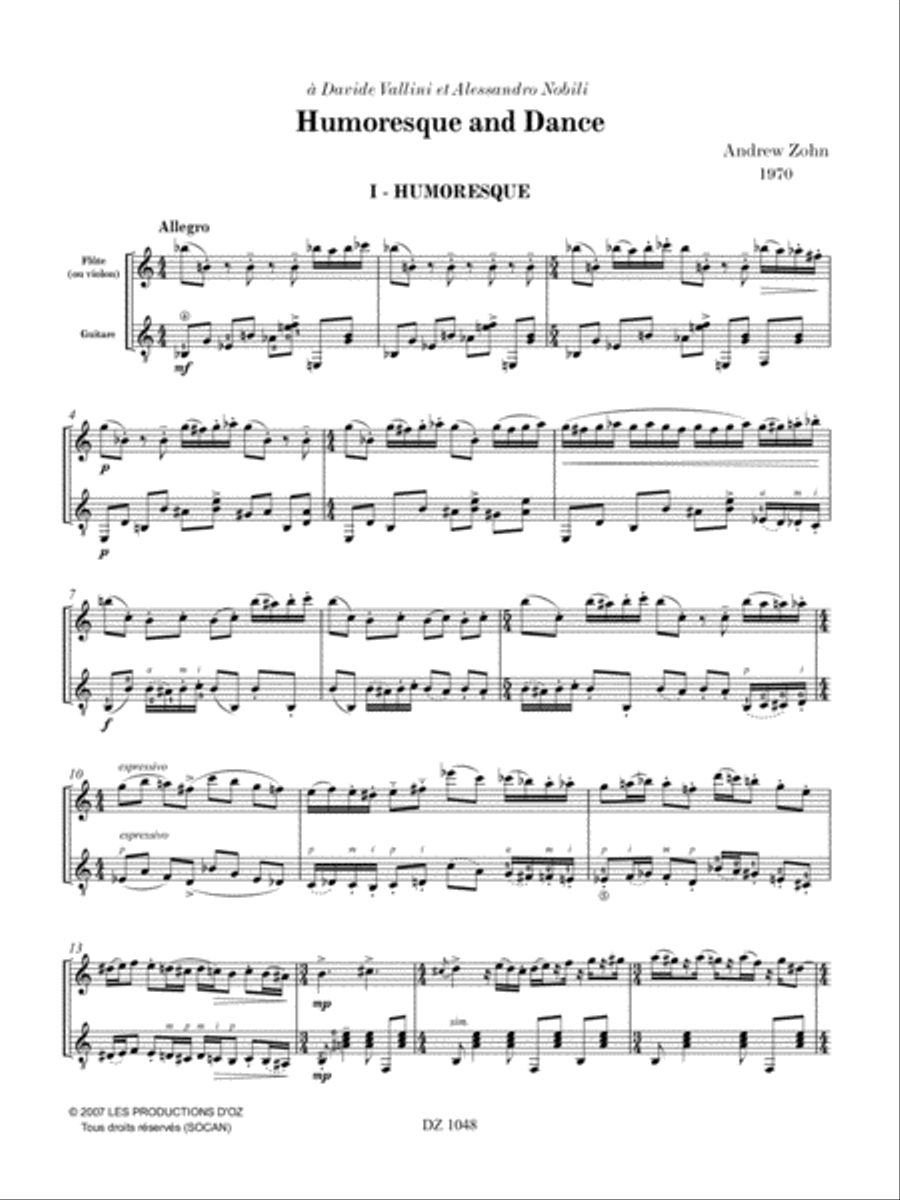 Humoresque and Dance Humoresque and Dance Flute scores gallery preview page 3
