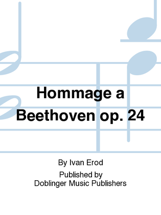 Book cover for Hommage a Beethoven op. 24