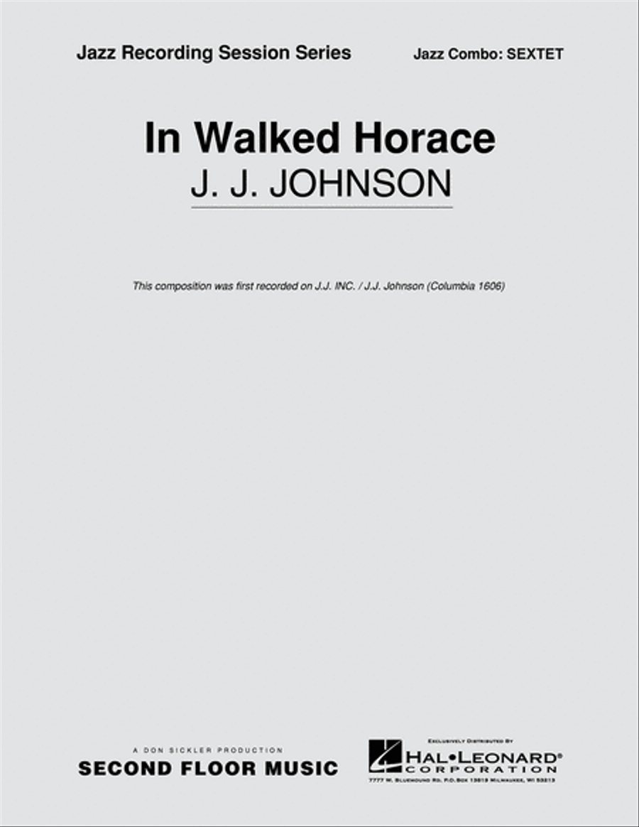 In Walked Horace Jazz Ensemble scores gallery preview page 1