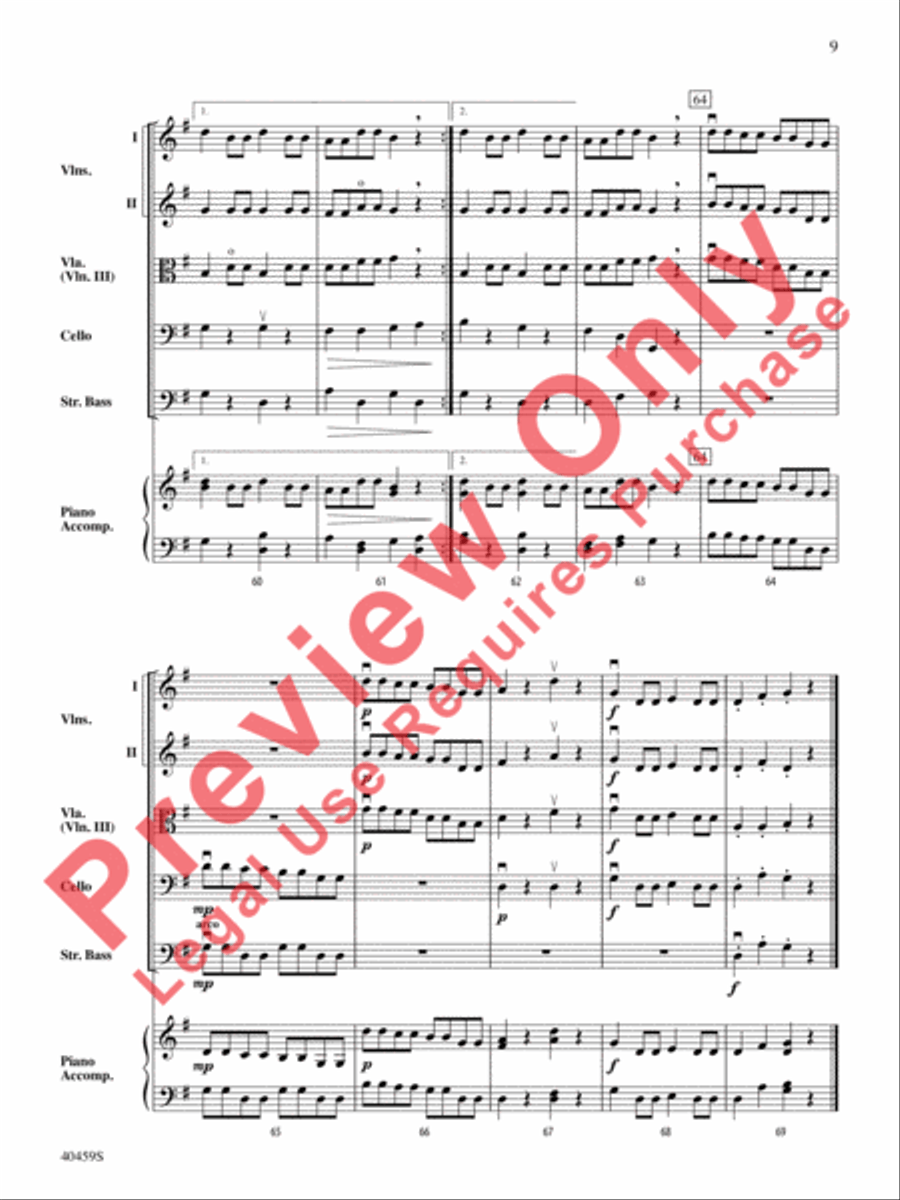 Fiddler on the Housetop String Orchestra scores gallery preview page 10