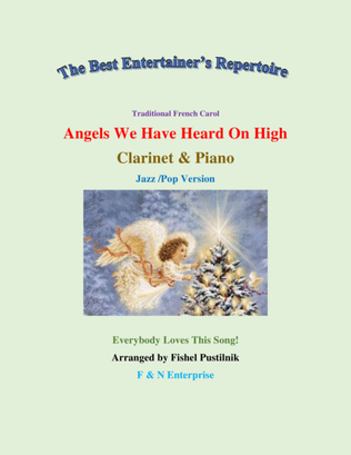 Book cover for "Angels We Have Heard On High" for Clarinet and Piano