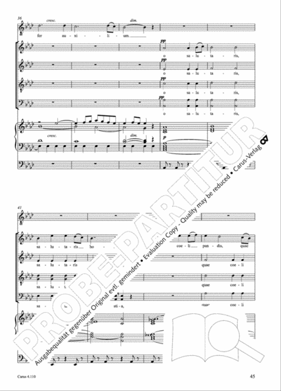 20 Latin Motets (Chants sacres latin/ 20 latein. Motetten) 4-Part scores gallery preview page 46
