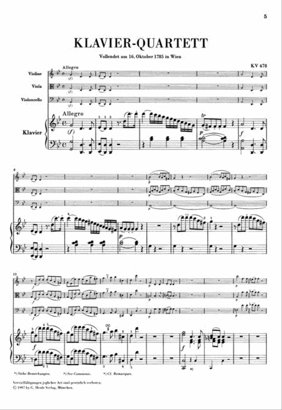 Piano Quartets Piano Quartets Piano Quartet scores gallery preview page 2
