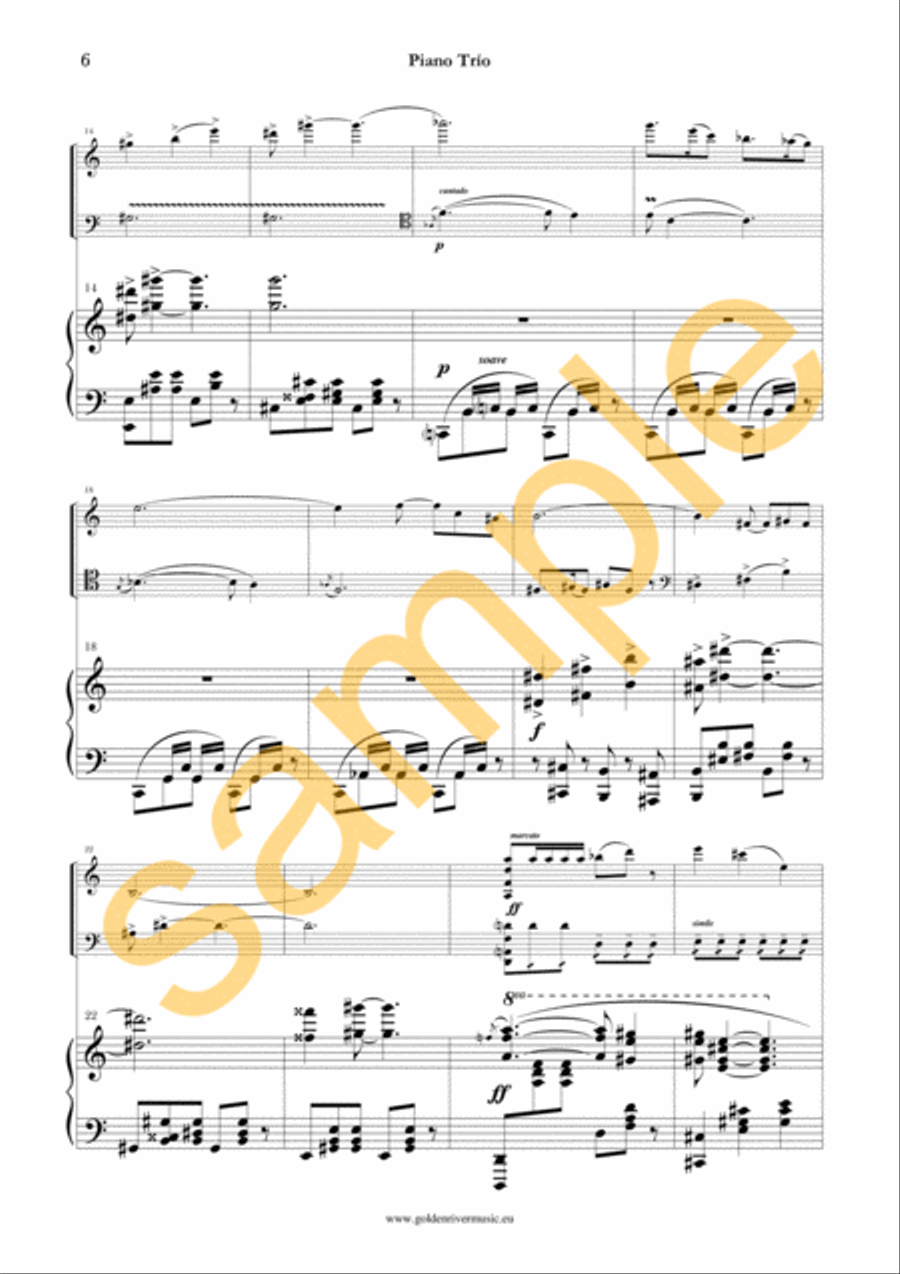 Piano Trio Piano Trio scores gallery preview page 4