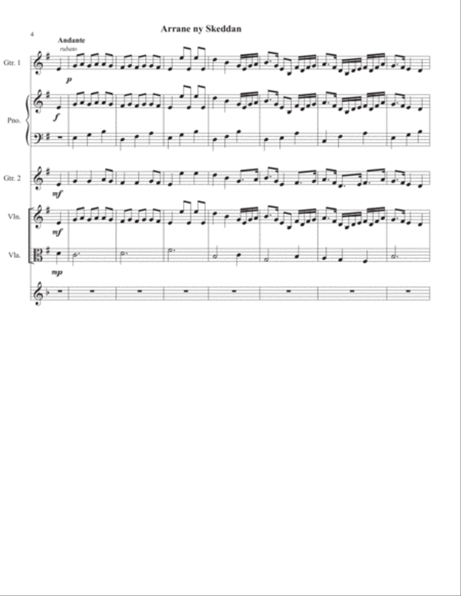 Arrane ny Skeddan Small Ensemble scores gallery preview page 4