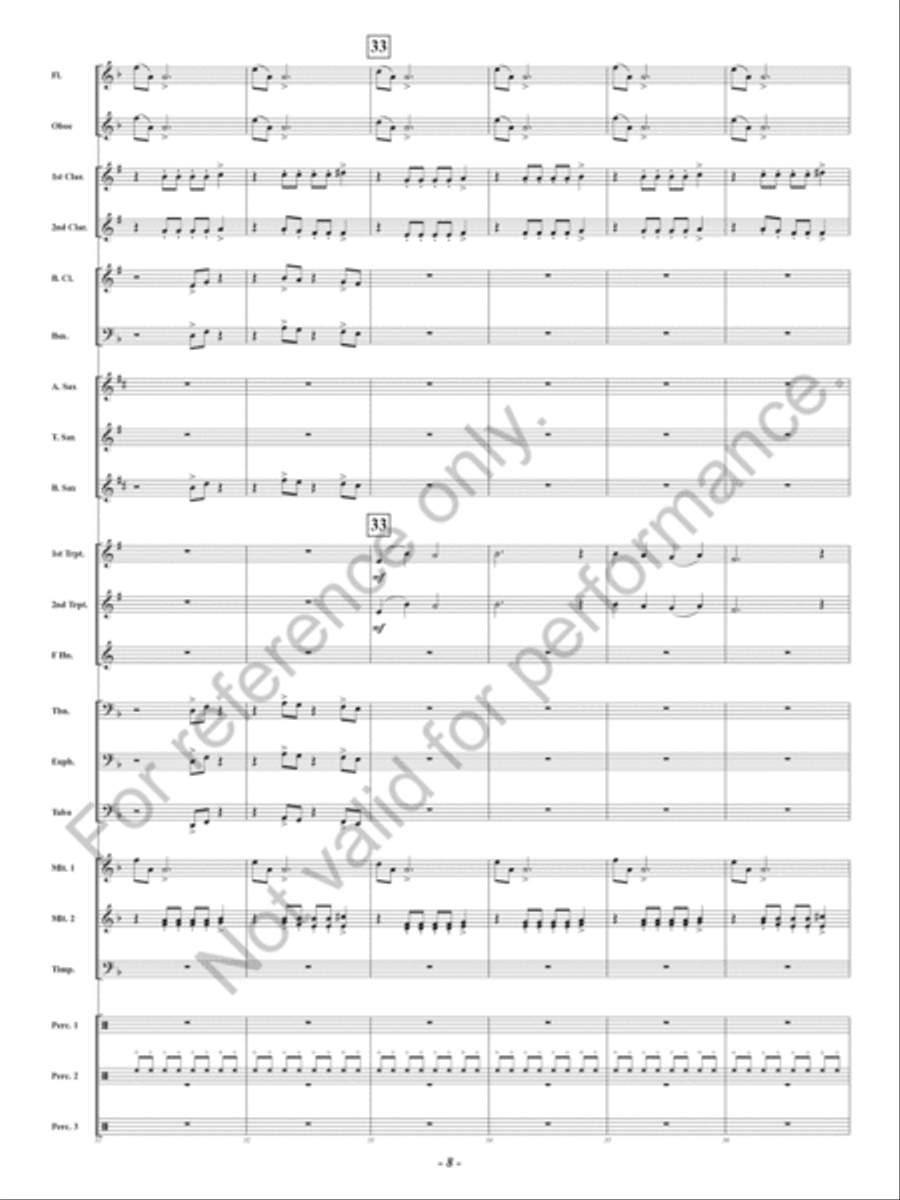 Dragonflight at Dawn Dragonflight at Dawn Concert Band scores gallery preview page 9