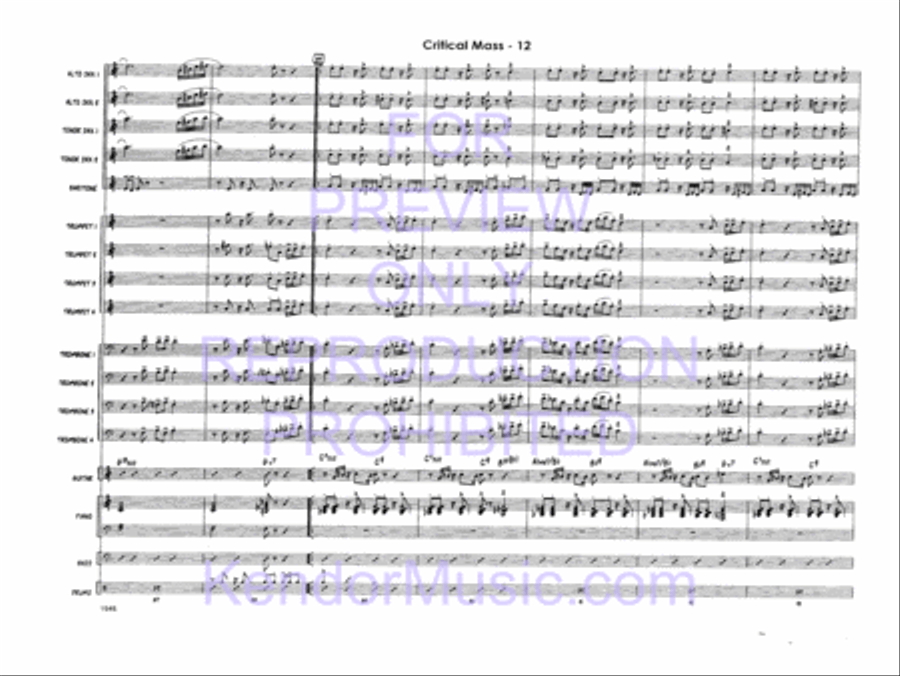 Critical Mass Jazz Ensemble scores gallery preview page 14