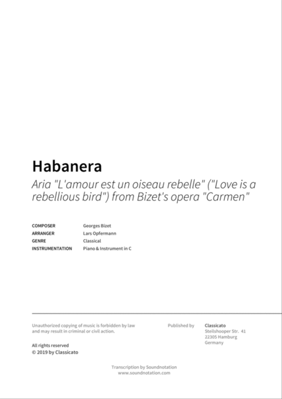Habanera Flute Solo scores gallery preview page 2