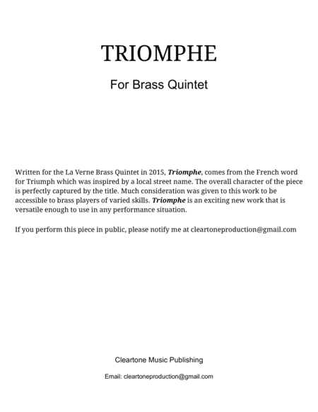 Triomphe image number null