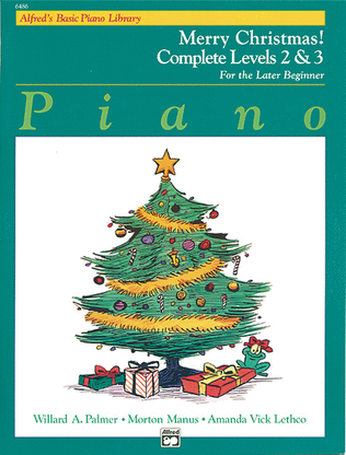 Book cover for Alfred's Basic Piano Course Merry Christmas! Complete Book 2 & 3