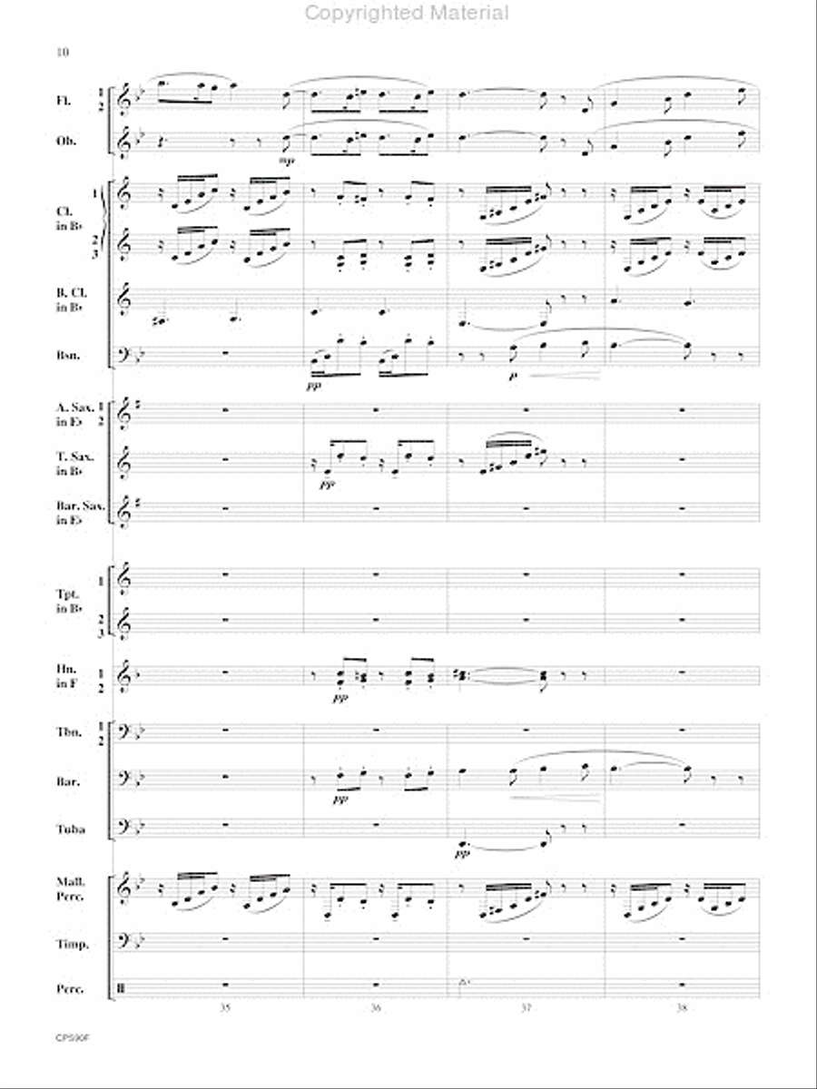Sicilienne Sicilienne Concert Band scores gallery preview page 11