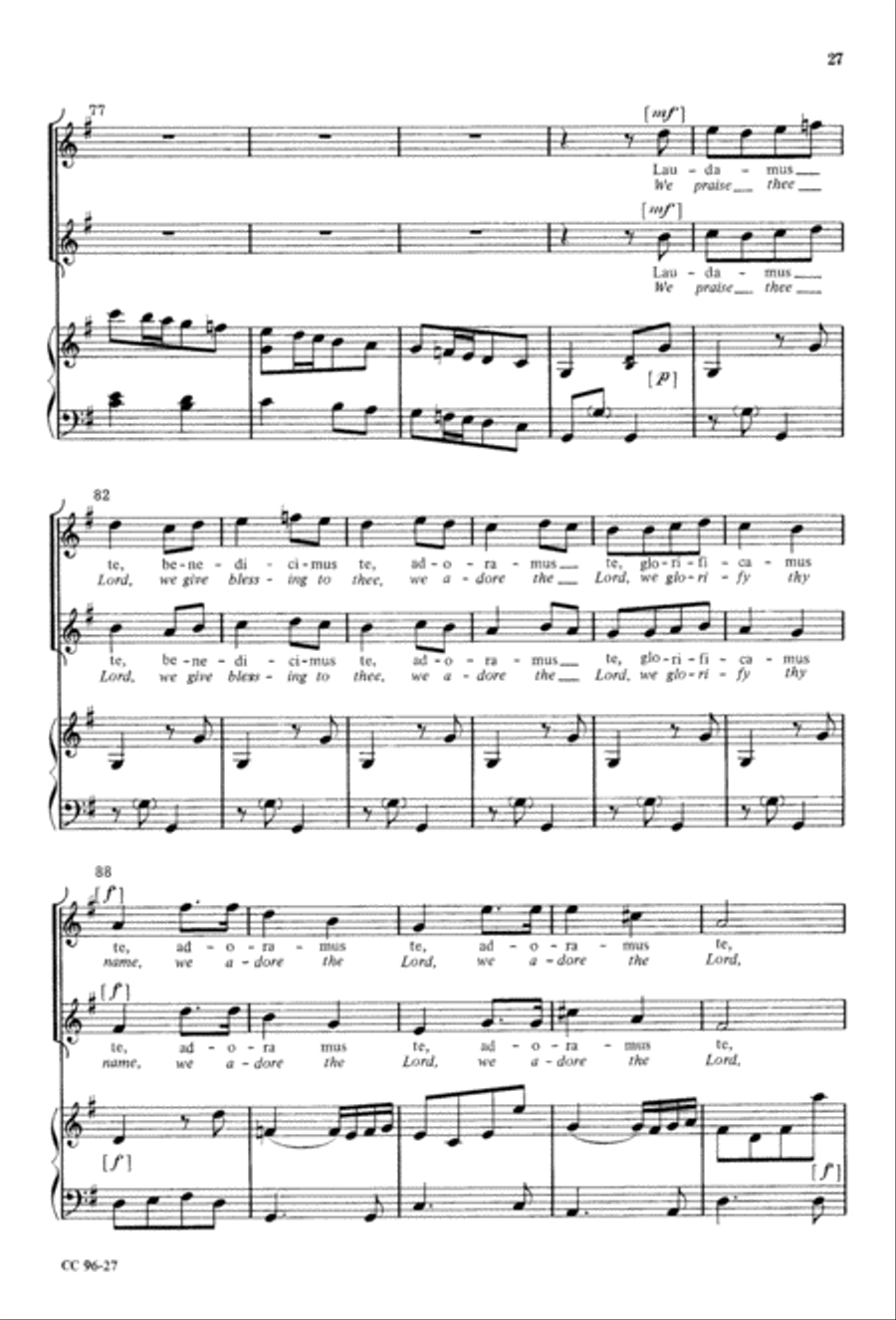 Gloria 4-Part scores gallery preview page 28