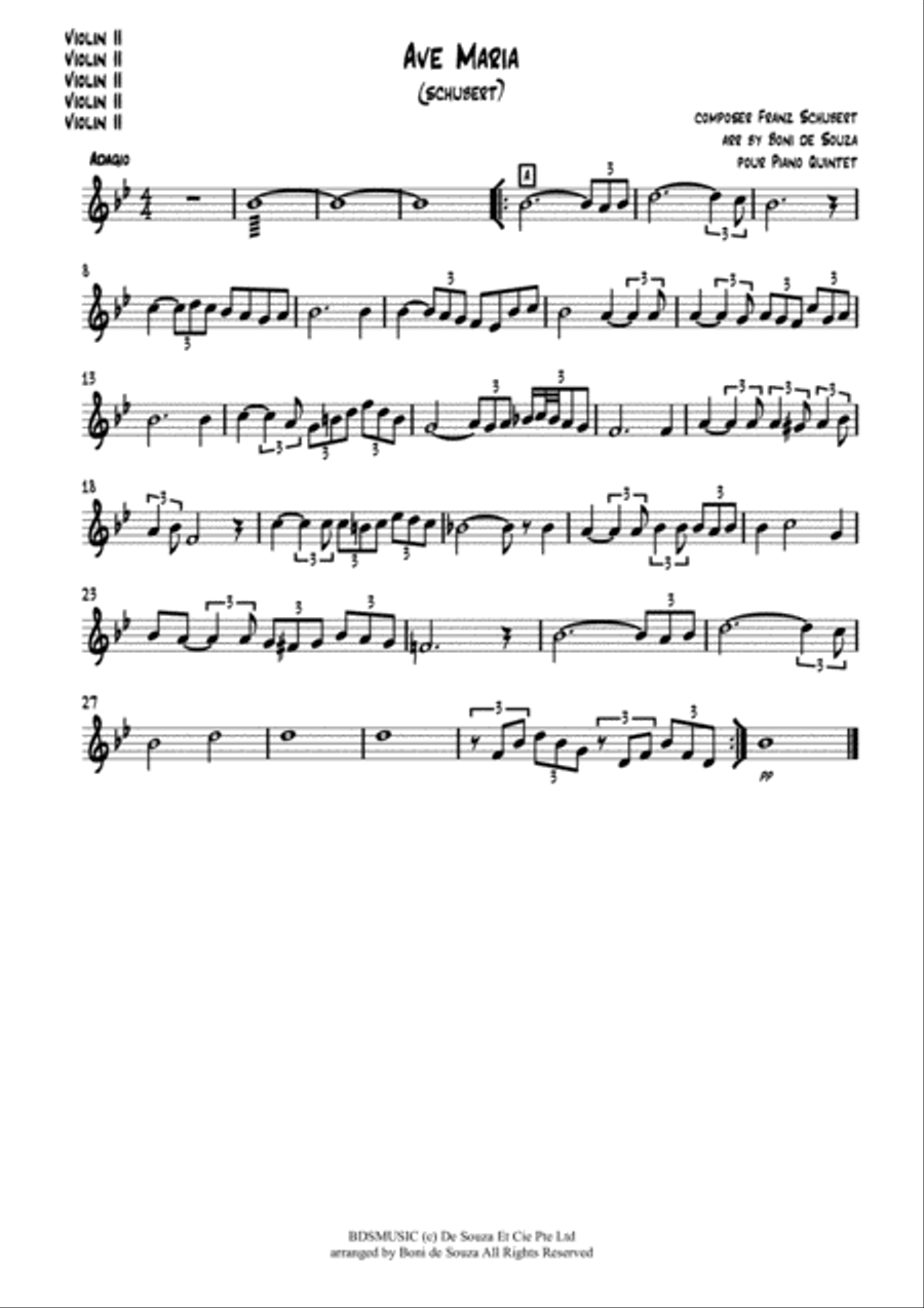 Ave Maria - Schubert (Piano-Strings Octet) image number null