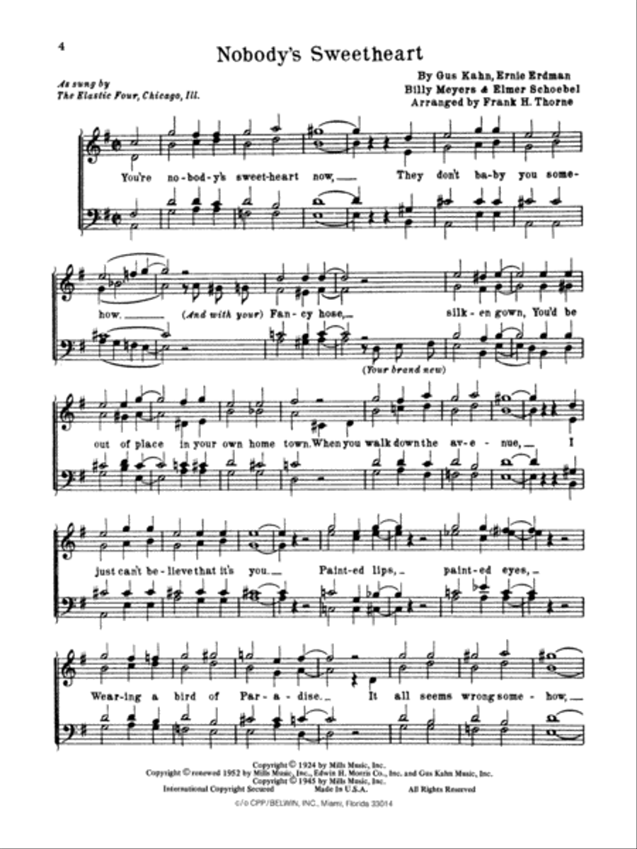 More Barber Shop Harmony A Cappella scores gallery preview page 4