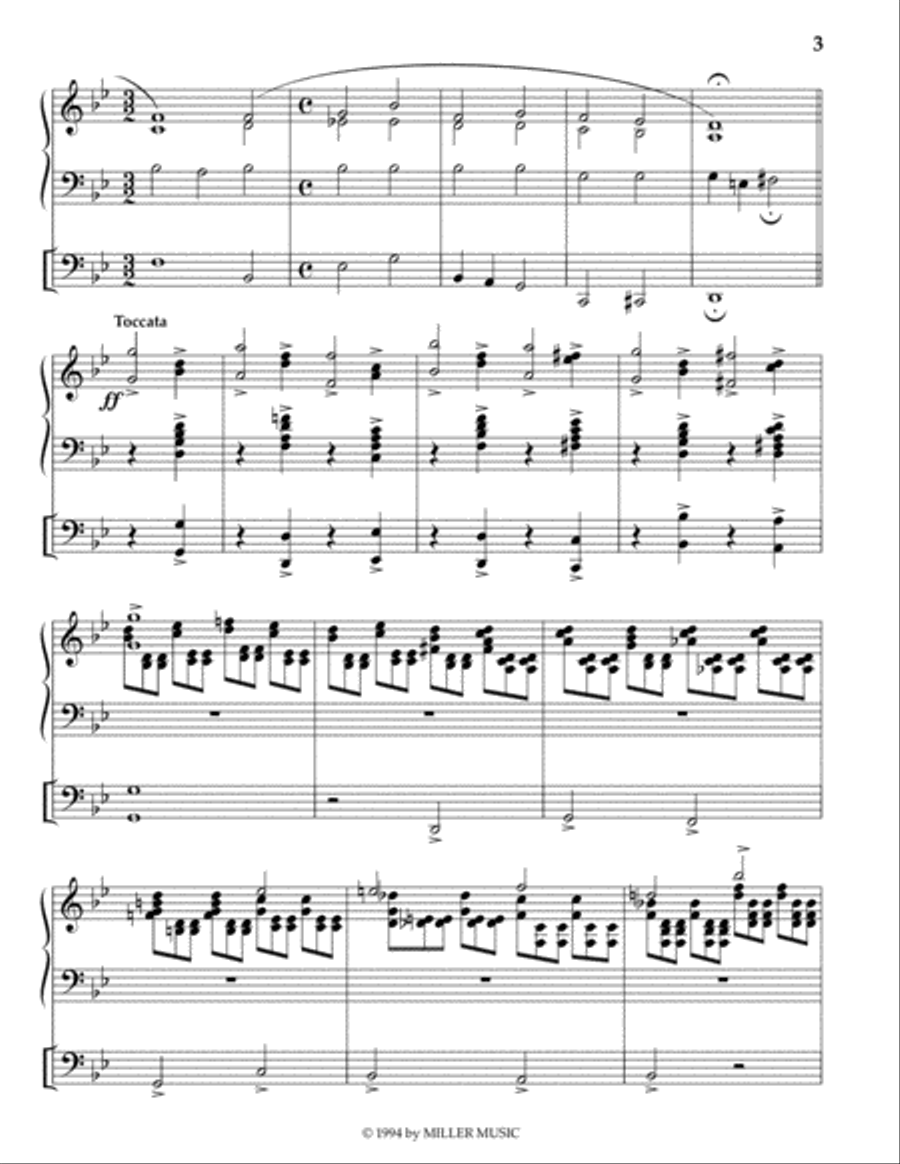Psalm 100 Psalm 100 Organ Solo scores gallery preview page 3
