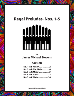 Regal Preludes, Nos. 1 - 5, Organ Book