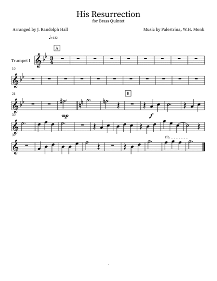 His Resurrection His Resurrection Small Ensemble scores gallery preview page 5