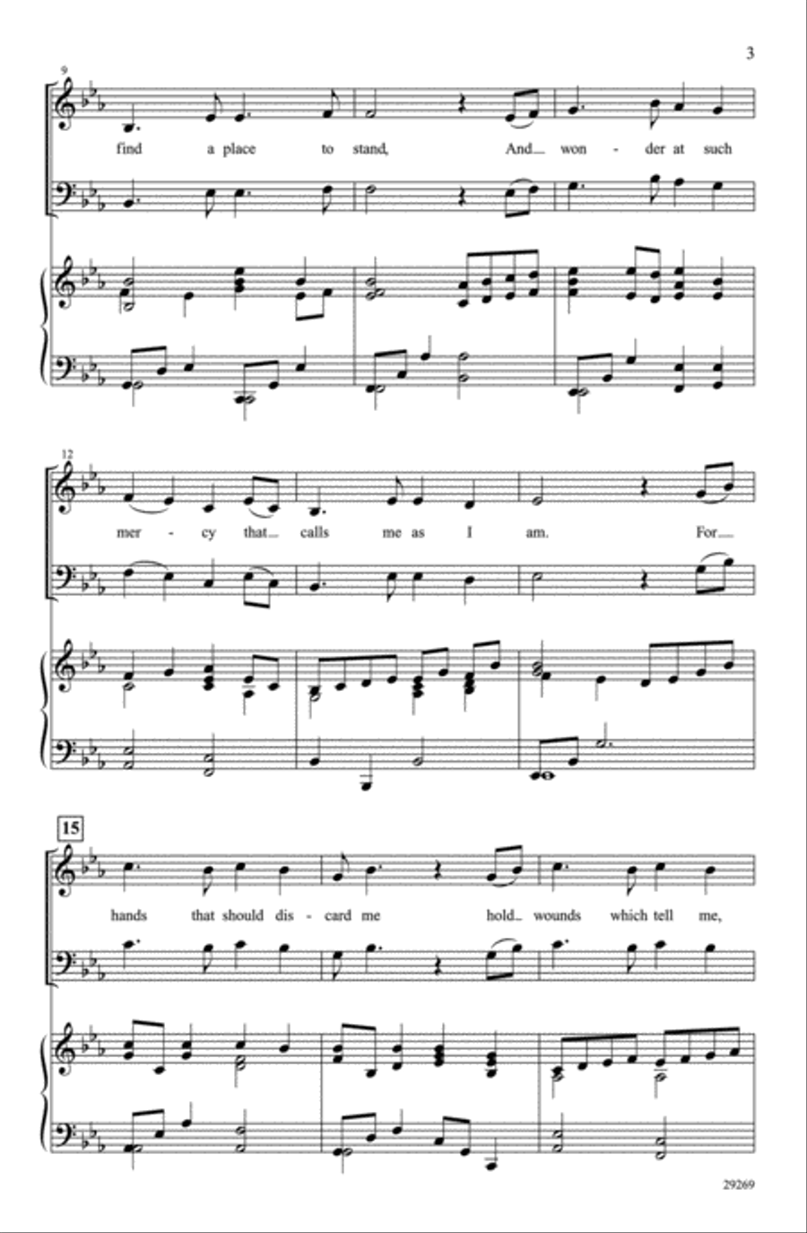 Beneath the Cross 4-Part scores gallery preview page 3