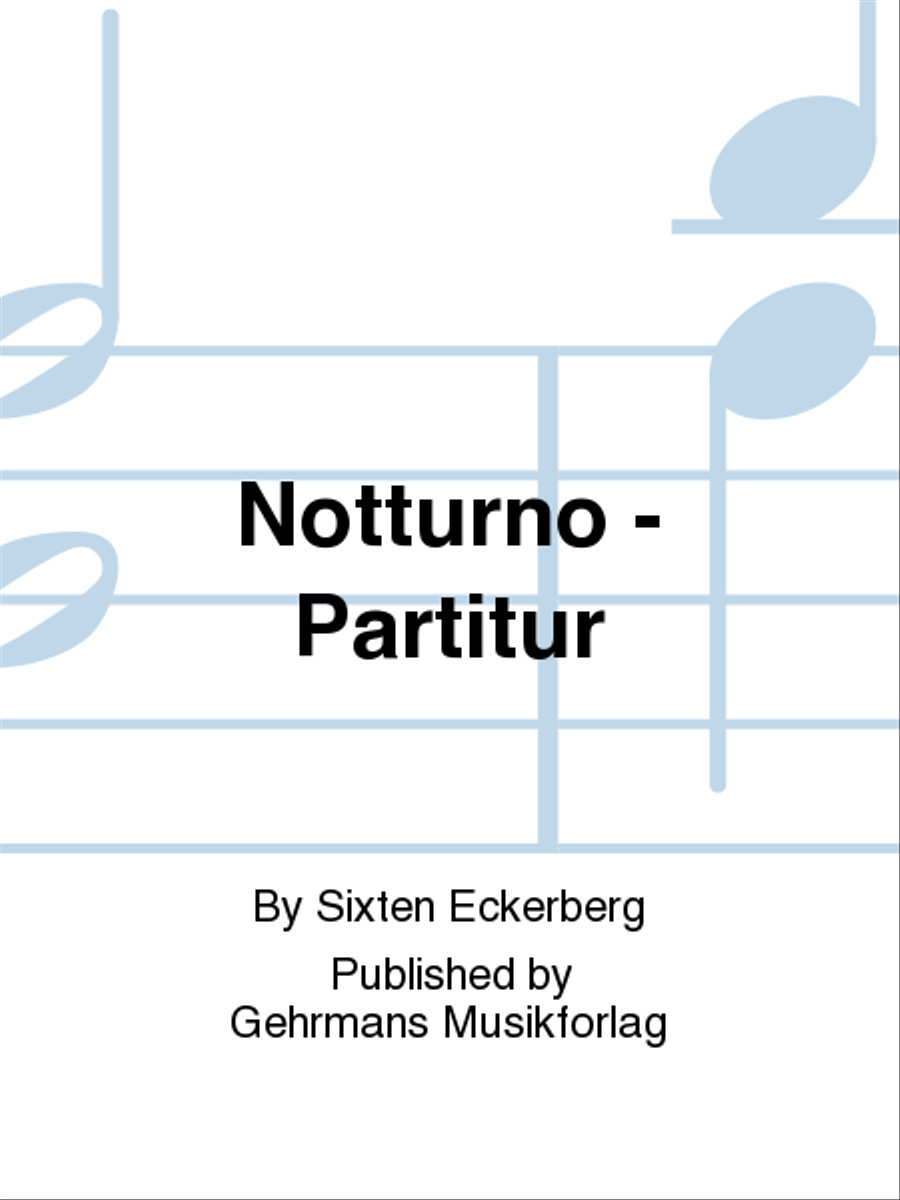 Notturno - Partitur Orchestra scores gallery preview page 1
