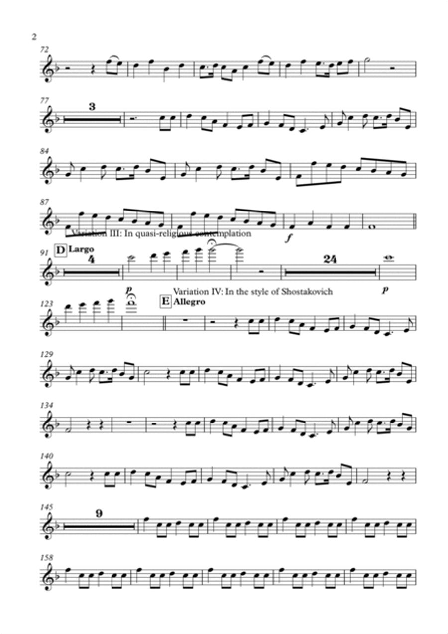 Theme and Variations on a Chinese New Year Theme for Extended Orchestra - Set of all parts Full Orchestra scores gallery preview page 5