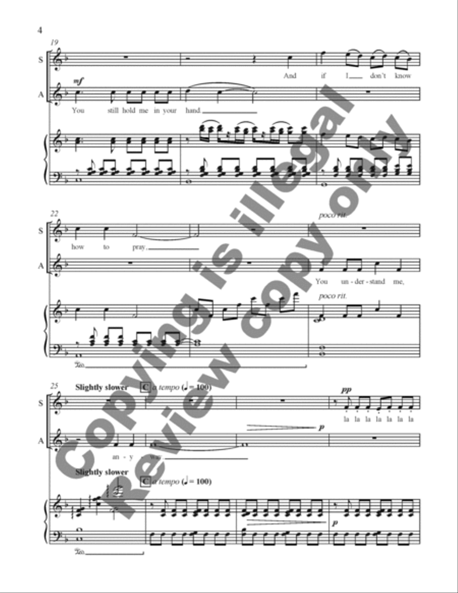Blessings from the Children: 3. On Morning Wings 2-Part scores gallery preview page 14