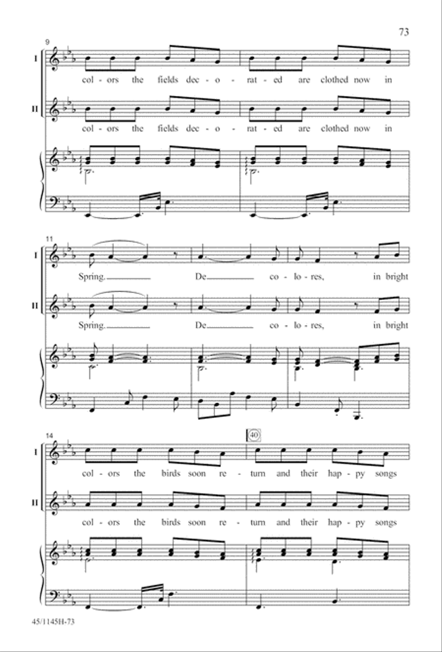 We Sing the World Around 2-Part scores gallery preview page 74