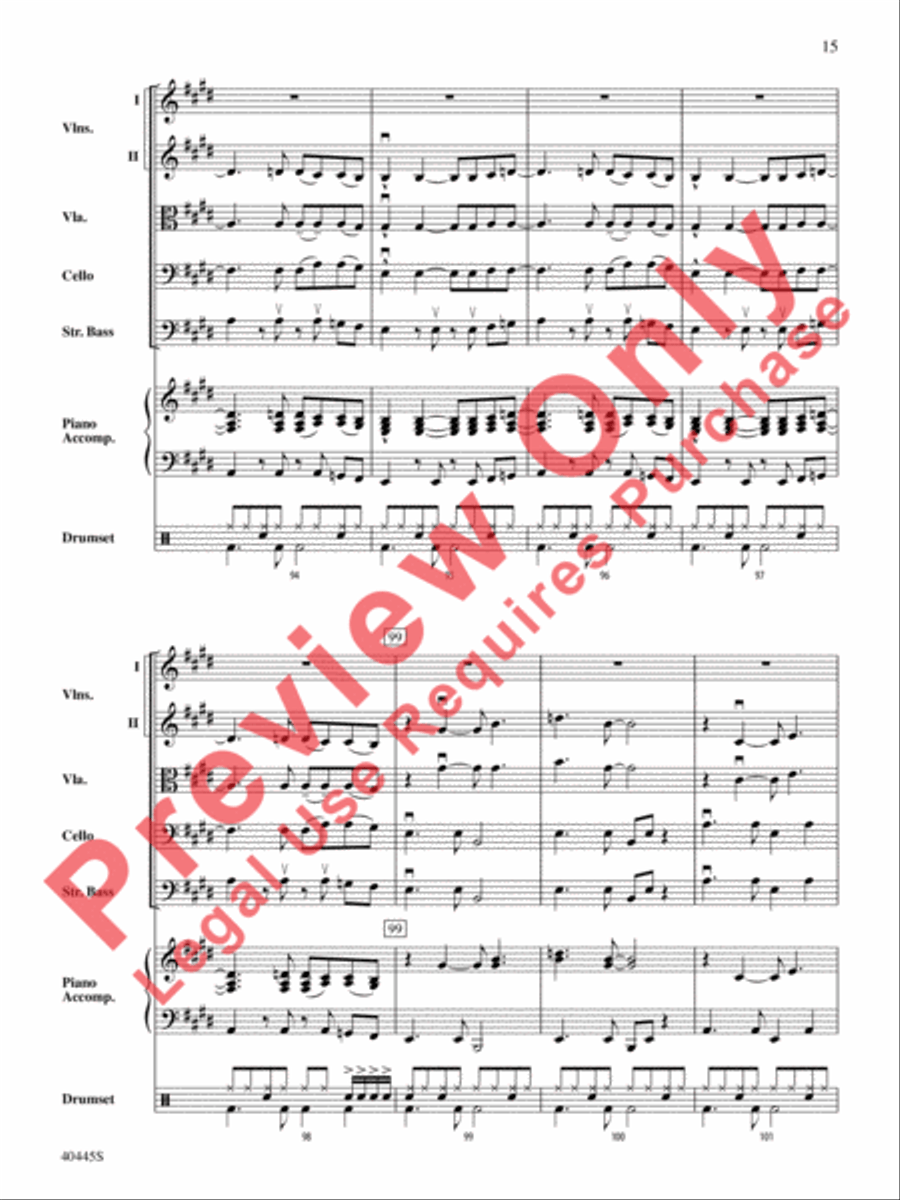 The Rolling Stones on Tour String Orchestra scores gallery preview page 16
