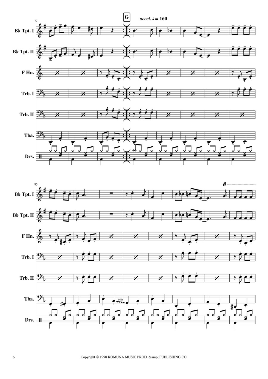 Bubamara (main Version) Brass Ensemble scores gallery preview page 6