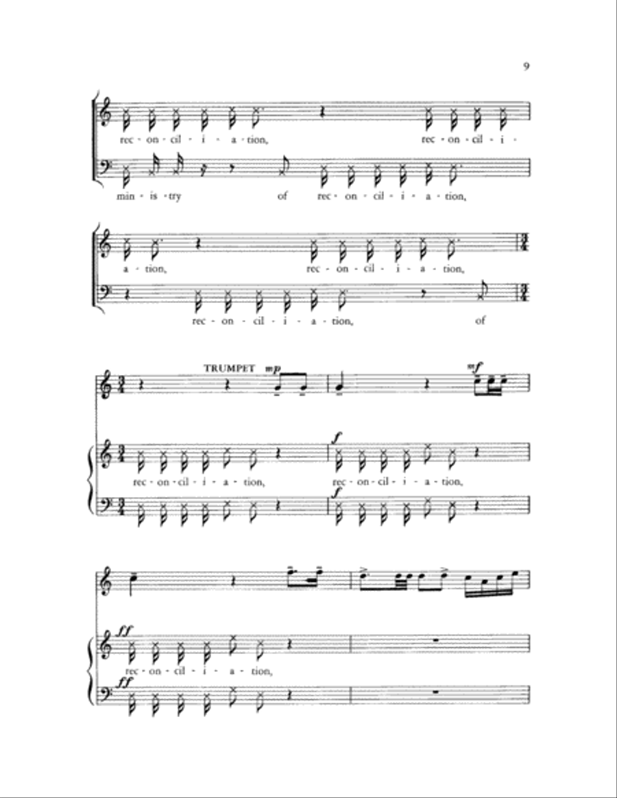 Reconciliation Reconciliation Choir scores gallery preview page 9